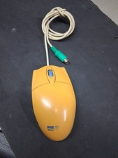 Micro Innovations Mi Optical Mouse Yellow 3 Button Scroll Wheel Blue Bottom picture
