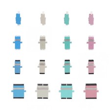 50/100PCS Fiber Optic Couplers SC LC/UPC Single/Multimode OM3 OM4 Simplex Duplex picture