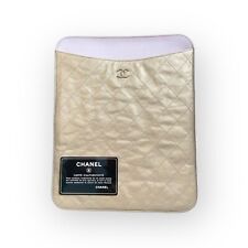 New in Box - Chanel Gold Quilted Leather iPad Sleeve, Pink Interior - Authentic picture