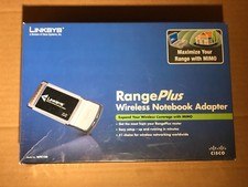 Linksys WPC100 RangePlus WiFi Wireless Notebook Laptop Adapter - NEW IN BOX picture