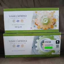 HP (2) Color LaserJet CF410X Black Premium Non-OEM Toner Cartridge Lor Of 2 picture