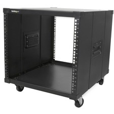 StarTech 4-Post 9U Mobile Open Frame Server Rack, 19