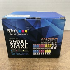 EZ Ink 250/251 XL  -  Canon Compatible Ink Cartridges 15 Pack EXP:10/25 READ picture