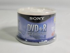 Sony DVD+R NEW SEALED 50-Pack Spindle Blank Media 4.7GB -120 min 16x Accucore picture