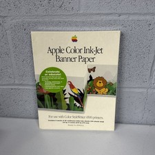 Apple Color Ink Jet Banner Paper SEALED 1997 Vintage StyleWriter 4500 Printer picture