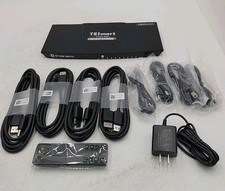 NEW Tesmart 4-Port 4K60 DP KVM Switch 4 Pcs 1 Monitor picture