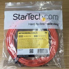 NEW StarTech FIBLCST3 - 7m Multimode 62.5/125 Duplex Fiber Patch Cable LC-ST picture