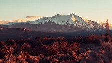Landscape nature trees snow mountains plants Custom Gaming Mat Desk picture