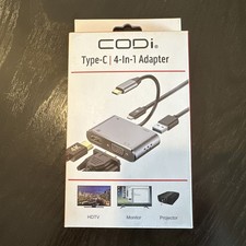 CODi A01063 4-IN-1 USB-C to HDMI & VGA Display Adapter picture