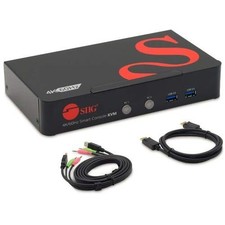 Siig CEDP0F11S1 2 Port 4K 60Hz DisplayPort KVM Switch Black picture
