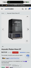 ANYCUBIC Photon Mono M7 LCD Resin 3D Printer Touchscreen UV 3D Printing picture