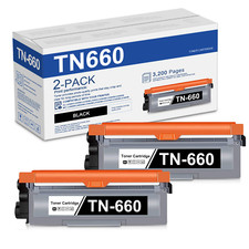 2 Black TN660 Toner Replacement For Brother HL-L2380DW MFC-L2680W DCP-L2540DW picture