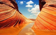 Landscape nature orange usa rocks rock Custom Gaming Mat Desk picture