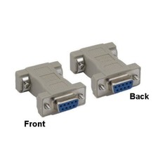LOT 10pcs DB9 Female to Female Null Modem Adapter RS-232 Molded Crossover picture