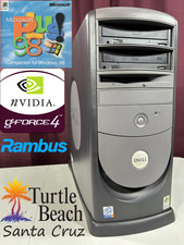 RESTORED Windows 98 Vintage Retro Gaming PC Nvidia Turtle Beach Santa Cruz picture