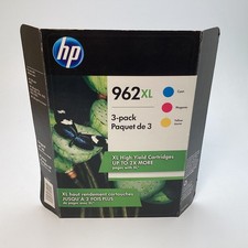 HP 962XL 3-Pack High Yield Ink Cartridges Cyan Magenta Yellow Exp 01/2023 - New picture