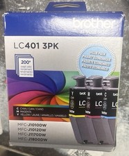 Brother Genuine LC401 3PK High Yield 3-Pack Color Cyan, Magenta, Yellow picture