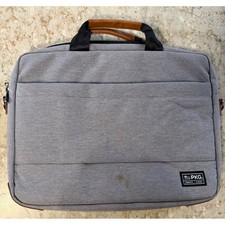 PKG Toronto Canada Laptop Briefcase Heather Grey Business Messenger Bag Slim picture