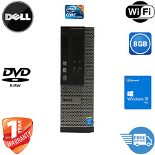 Dell Desktop Computer PC 8GB UP to  2TB HDD/SSD Windows 10 Pro Wi-Fi DVD/RW picture