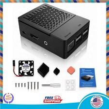 iUniker ABS Case for Raspberry Pi 3B+ / 3B with Cooling Fan and Heatsinks picture