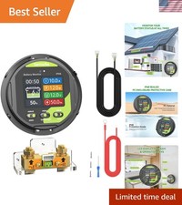 0-500A Battery Monitor with Shunt, 8-120V  Waterproof LCD Screen with Buzzer ... picture