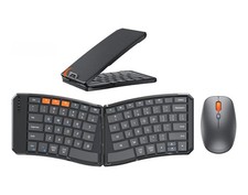Foldable Ergonomic Keyboard and DPI Adjustable Mouse - PC/Mac/Android/iOS - Lock picture