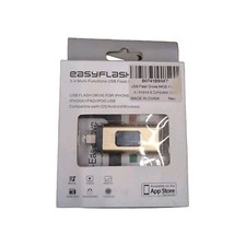 Easyflash 3 in 1 Multi-Functions USB Flash Drive for iPhone/iPad/iPod 64GB Gold picture