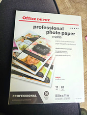 Office Depot Matte Inkjet Photo Paper Letter 8.5x11  50 Sheets picture