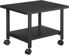 Durable Under Desk 2-Tier Printer Cart - Mobile Storage Solution for Offices picture