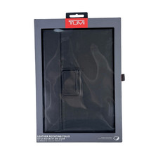 TUMI Rotating Folio Case - For iPad Air 2 - Black Leather - 12” x 7.8” x 0.9” picture