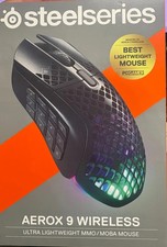 New SteelSeries AEROX 9 Wireless 62618 Wireless Wireless Gaming Mouse Black picture