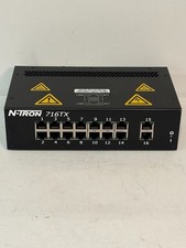 Used - N-Tron 716TX  FULLY MANAGED INDUSTRIAL ETHERNET SWITCH 16 PORT 10-30VDC picture