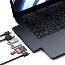 Satechi 7 in 1 USB C Hub Multiport Adapter Pro Slim, C Dongle, Midnight picture