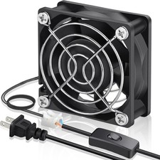 Ec Cooling Fan 60mm X 60mm X 25mm Ac 110v 115v 120v 220v 240v Dual Ball Bearings picture