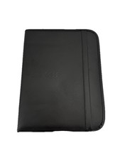 Audi Genuine Leather Zip Around Portfolio Tablet Holder Note Pad 13” x 10