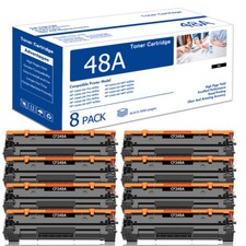 8 Pack CF248A 48A Black Toner For HP LaserJet Pro MFP M15a M15w M28w M29a M29w picture