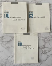 Lot of 3 1988 Microsoft MS-DOS Shell Users Guide & Reference Enhancements Dell picture