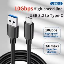 USB 3.2 10Gbps Cable Type A to C Gen 2 Data Transfer 3A 60W Fast Charging picture