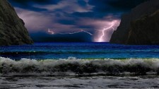 Landscape beach sea storm nature Custom Gaming Mat Desk picture