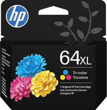 HP N9J91AN 64XL Tri-Color High-Yield Ink Cartridge Printers | Works with Printer picture