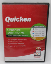 INTUIT QUICKEN 2017 - STARTER EDITION FOR WINDOWS PC CD-ROM SOFTWARE, ORGANIZE M picture