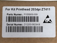Zebra 203 DPI Resolution Print Head for ZT411 Printer P1058930-009 Compatible picture