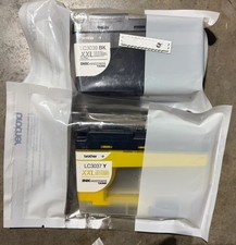 Lot of 2 Genuine Brother LC3037 LC3039 XXL Ink Cartridges Black Yellow picture