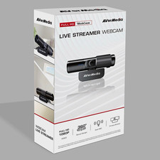 AVerMedia Live Streamer Webcam 1080p Full HD USB, Black, Privacy Shutter picture