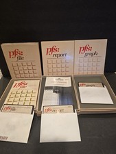 Vintage Apple II PFS File Report Graph Software Lot 3 Boxed 5.25” Disks Manuals picture
