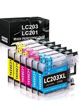 LOT OF 2 4PK LC203 LC203XL Ink Combo- Brother MFC-J480DW MFC-J880DW MFC-J885DW  picture