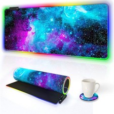 AIMSA RGB Gaming Mouse Pad Extended, Large Led Mousepads Non-Slip Rubber Base... picture