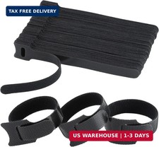 MVYC Reusable Cable Ties, Hook and Loop Cord Organizer, 6 Inch 120 PCS picture