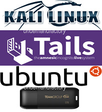 Tails 6.2 Kali 2024.1 Ubuntu 24.04 Multiboot NEW FAST 32 Gb 3.2 Live USB Linux picture