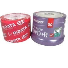 50 Memorex DVD+R 50 Ridata DVD Printable Sealed picture